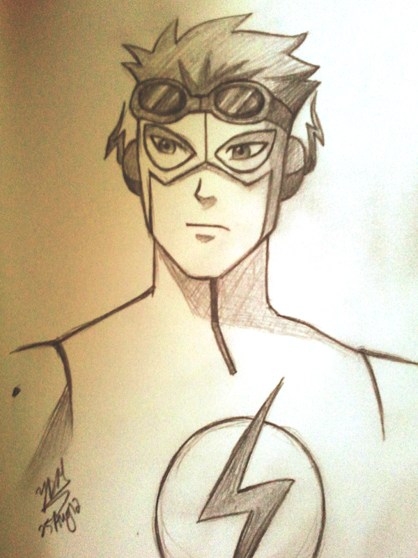 600x800 Young Justice Sketches Kid Flash Sketch - Kid Flash Drawing
