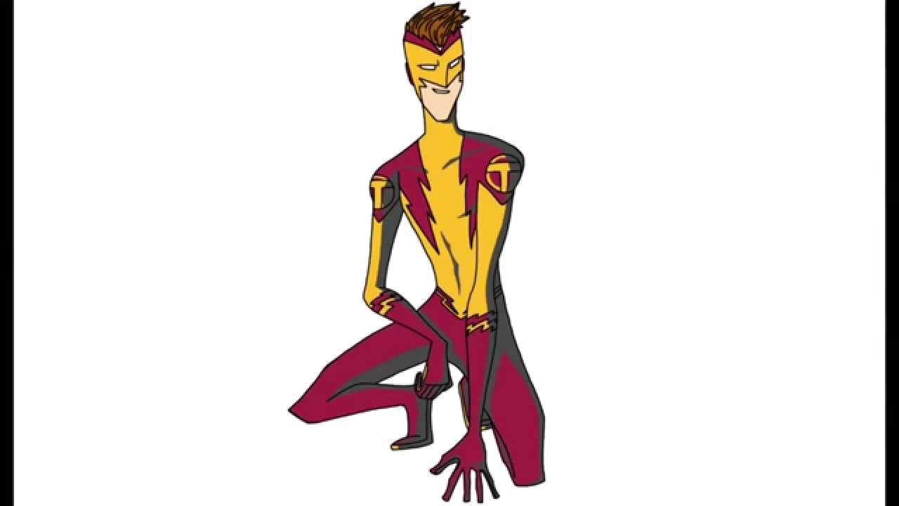 1280x720 Drawing Kid Flash - Kid Flash Drawing