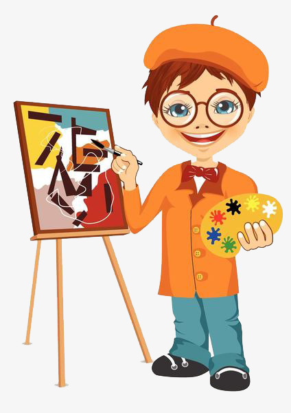 424x600 A Kid With A Dye Plate, Plate Clipart, Painting, Draw Png Image - Kid Painting Drawing