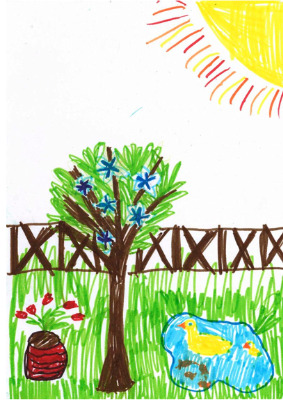 283x400 children's drawing stages - Kid Painting Drawing