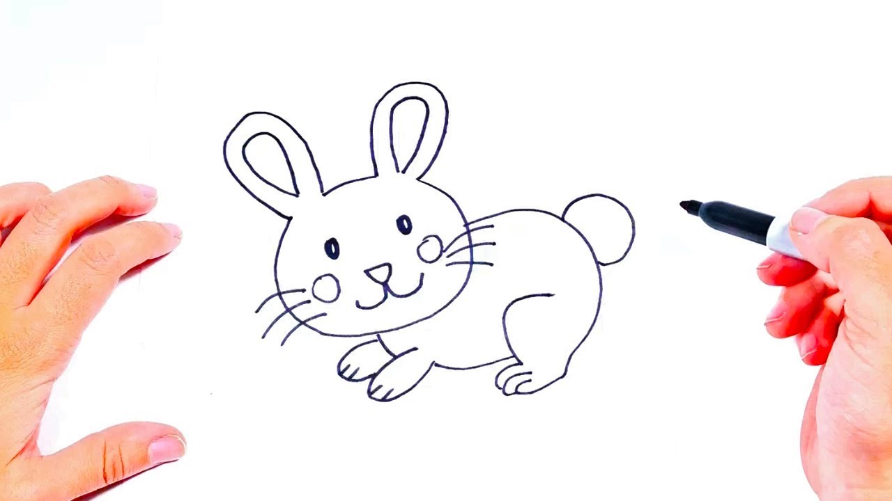 1280x720 How To Draw A Little Bunny For Kids Kid Drawing Videos - Kid Pics Drawing