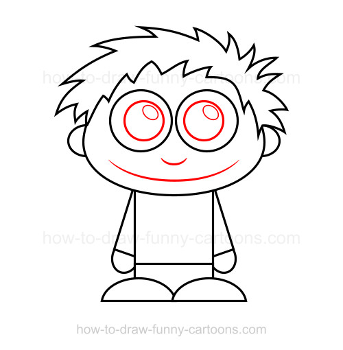 500x510 How To Draw A Kid - Kid Pics Drawing