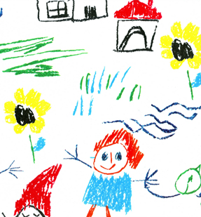 287x309 How To Remove Crayon Drawings From Walls - Kids Crayon Drawing