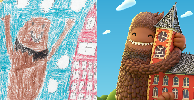 640x330 The Monster Project Adobe Bring Kids' Crayon Drawings To Life - Kids Crayon Drawing