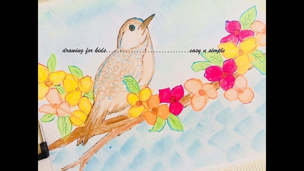 1280x720 Wax Crayons Drawing Drawing For Kids Crayon Art - Kids Crayon Drawing