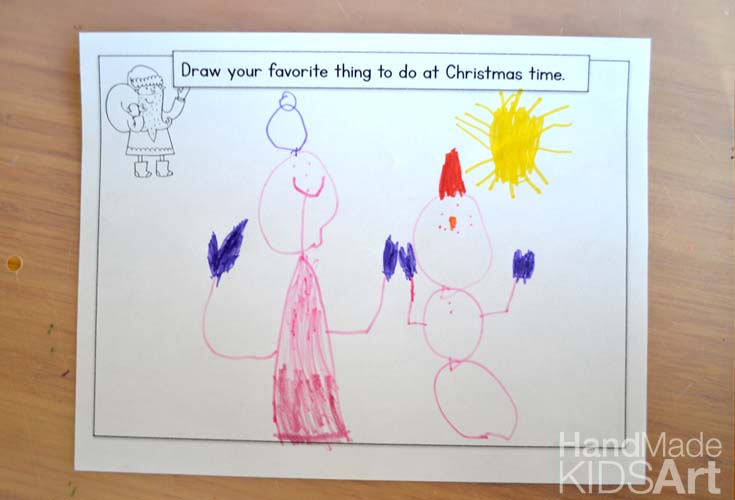 735x500 Creative Christmas Drawing Ideas For Kids - Kids Drawing Christmas