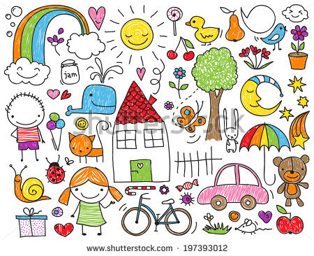 450x366 Kid Drawn Clipart - Kids Drawing Clipart