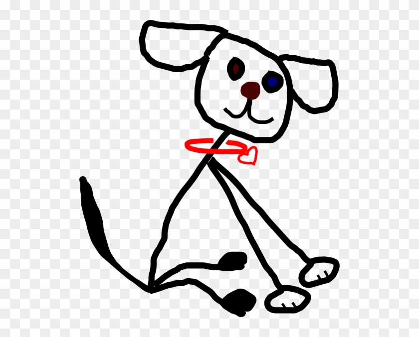 840x677 Stick Figure Kidsdog Clip Art At Clker - Kids Drawing Clipart