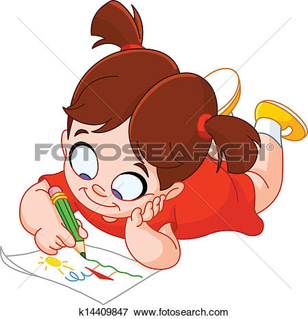 450x465 Clipart Children Drawing - Kids Drawing Clipart
