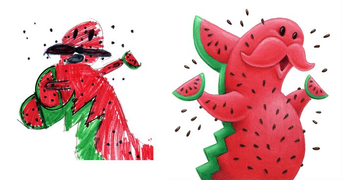 700x368 I Drew Monsters Over The Last Years Based On Kid Drawings - Kids Drawing Com