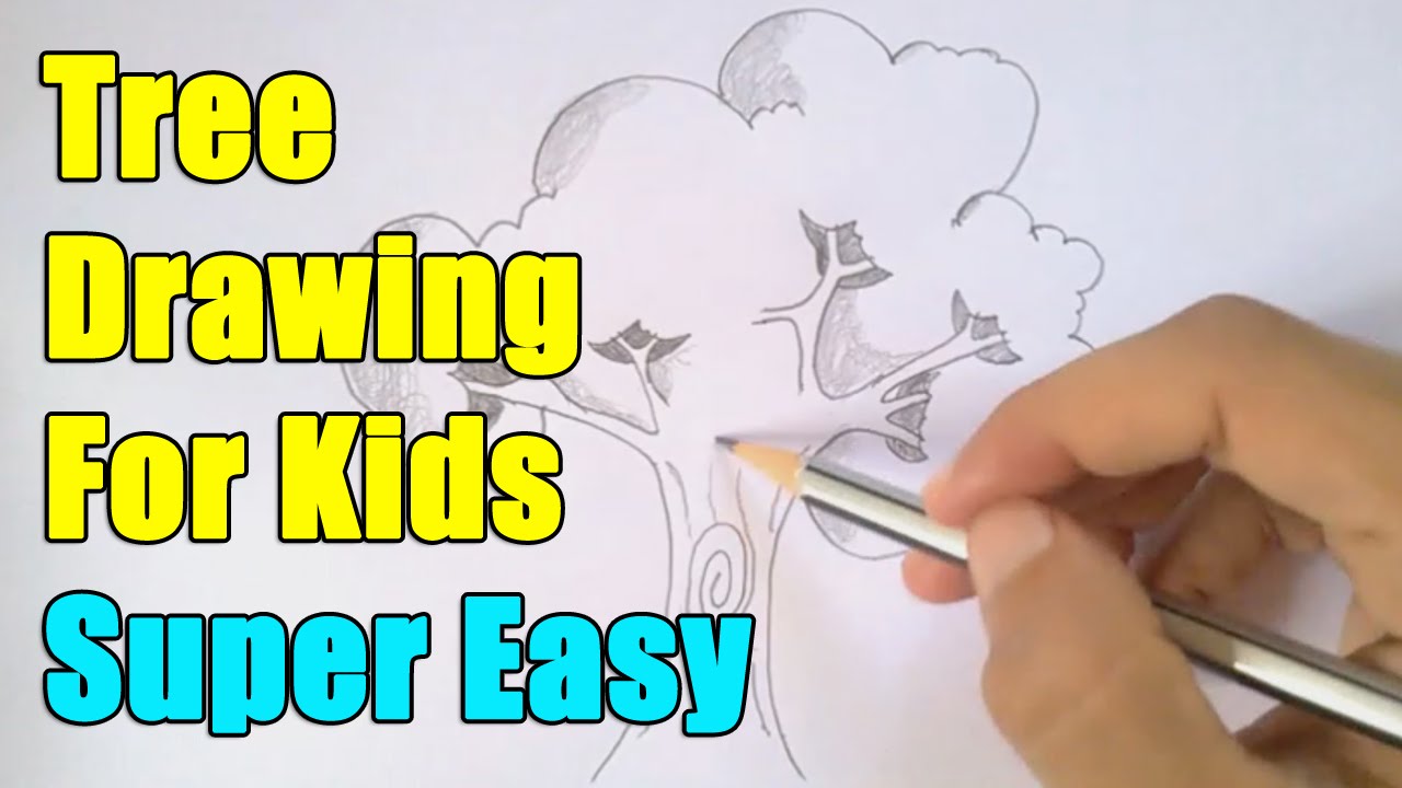 1280x720 How To Draw A Tree In Easy Way - Kids Drawing Of A Tree