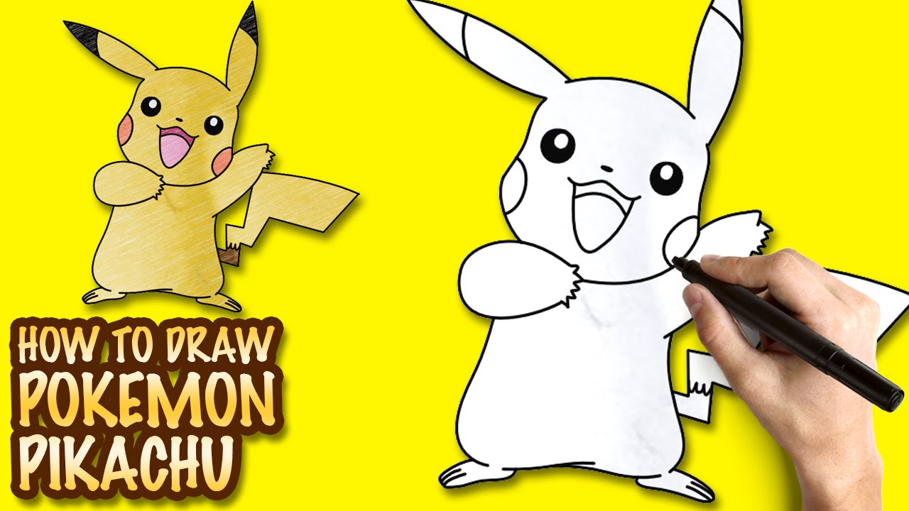 1280x720 How To Draw Pokemon Pikachu - Kids Drawing Pokemon