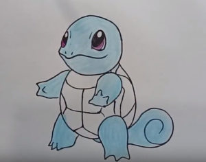 300x236 How To Draw Squirtle From Pokemon - Kids Drawing Pokemon