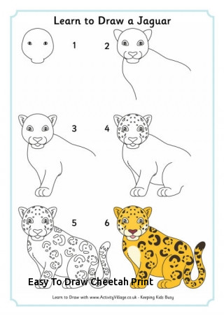 320x452 Easy To Draw Cheetah Print Learn To Draw Tutorials For Kids - Kids Drawing Print