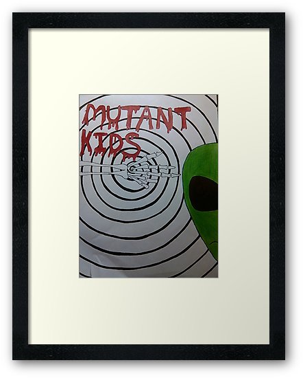 442x550 Mutant Kids Drawing Framed Prints - Kids Drawing Print