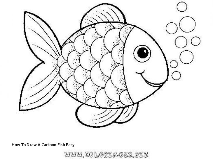 730x547 How To Draw A Cartoon Fish Easy Template For Kids Drawing - Kids Drawing Template