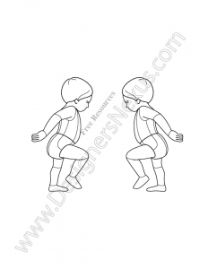 232x300 Kids Croquis Free Children's Croquis Templates - Kids Drawing Template