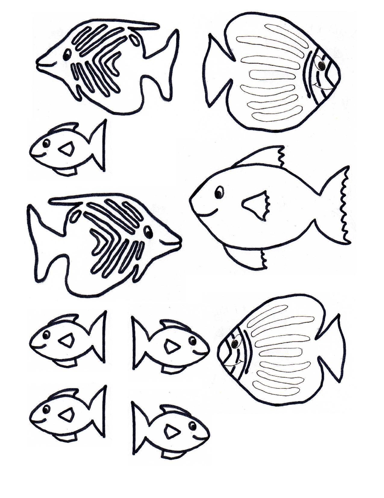 1275x1650 The Truth About Fish Drawing Template Free Cra - Kids Drawing Template