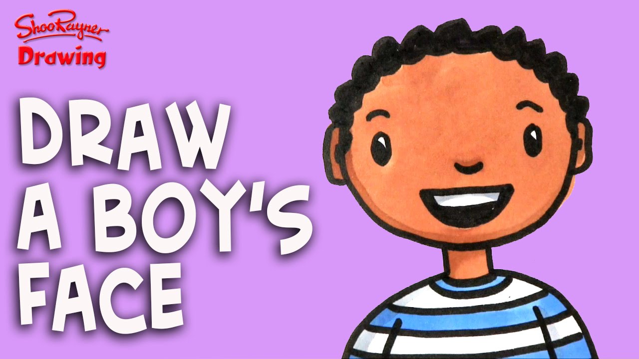 1280x720 How To Draw A Boy's Face - Kids Face Drawing