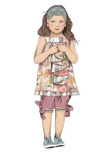 425x601 Fashion Illustration Kids And Baby On Behance - Kids Fashion Drawing