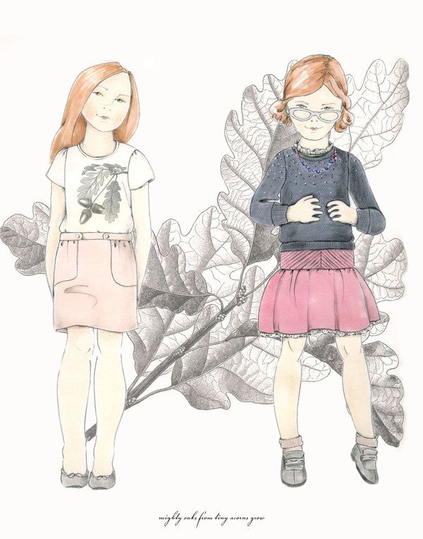 600x764 Children's Fashion Illustration - Kids Fashion Drawing