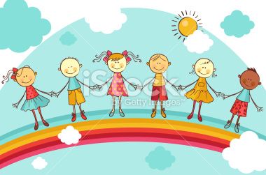 380x251 kids illustration new center children holding hands, holding - Kids Holding Hands Drawing