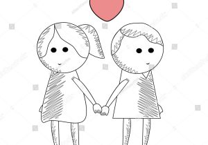 300x210 sketches of couples holding hands drawing of couples holding hands - Kids Holding Hands Drawing