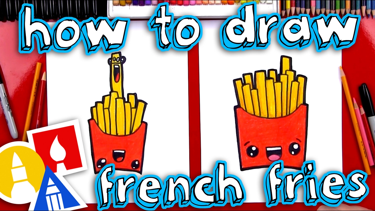 1280x720 How To Draw Funny French Fries - Kids Hub Drawing
