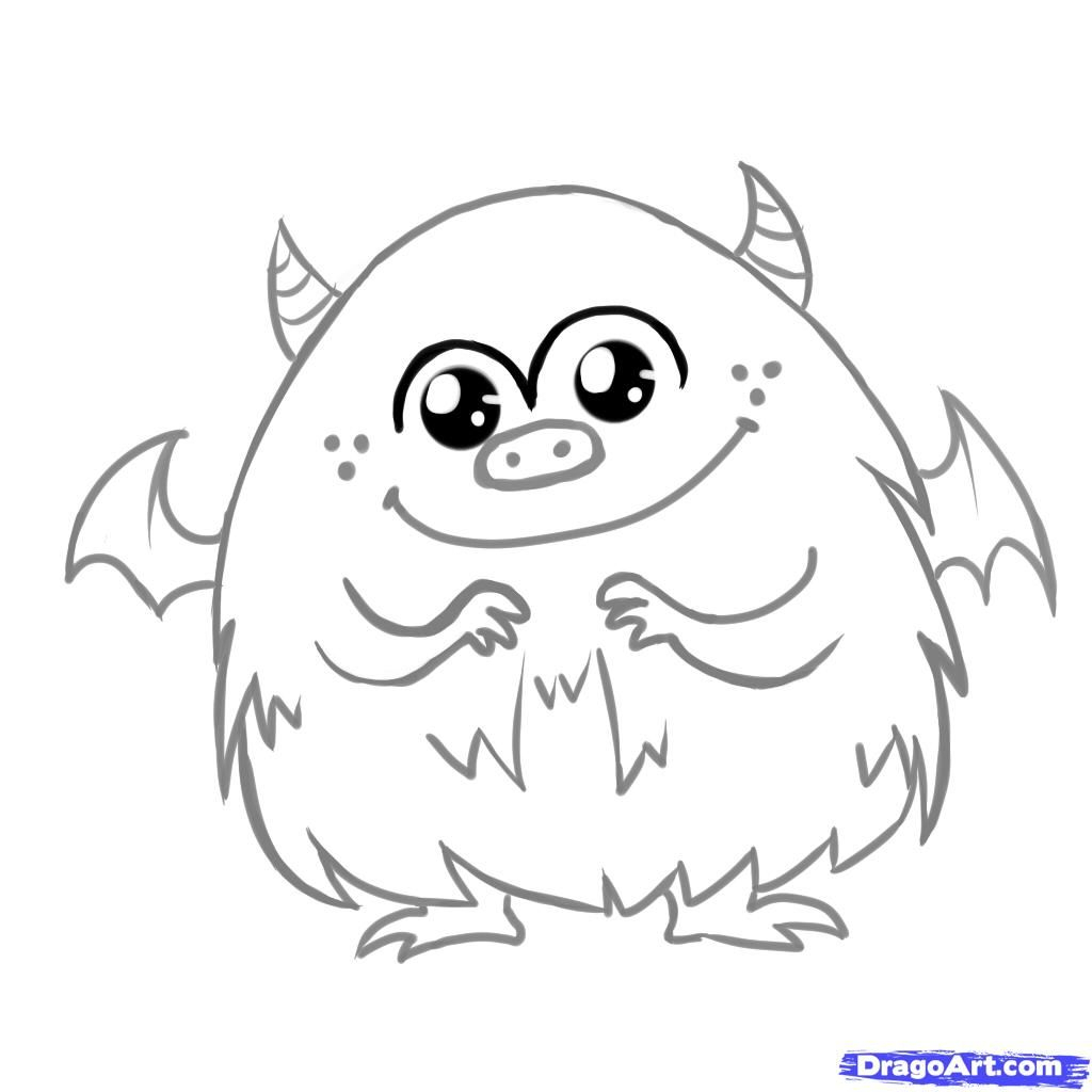 1024x1024 Fancy Monster Drawing For Kids Gallery - Kids Monster Drawing