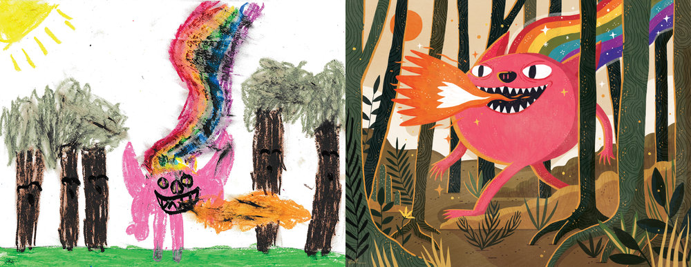 1000x387 The Monster Project - Kids Monster Drawing