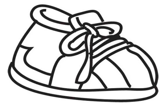 512x335 Kid Shoe Clipart - Kids Shoes Drawing