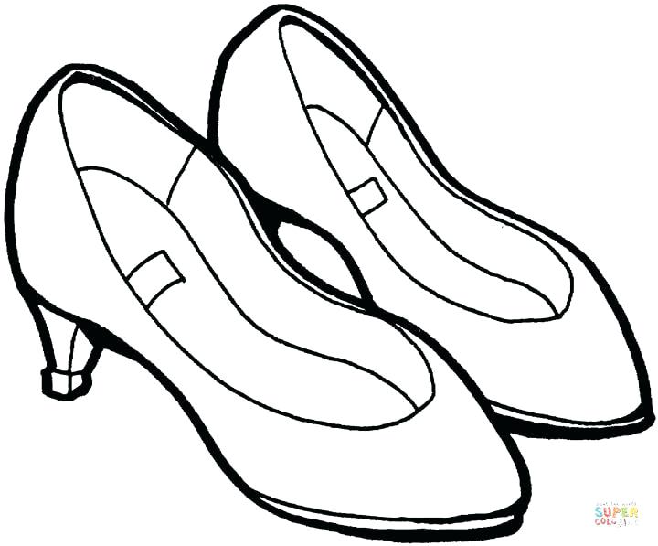 720x597 Shoe Drawing For Kids At Free Personal Use Printable Shoes Sizer - Kids Shoes Drawing
