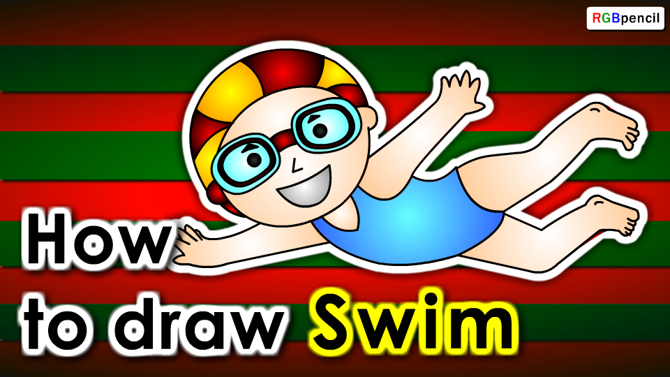 960x540 How To Draw - Kids Swimming Drawing