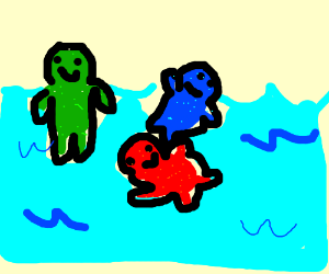 300x250 sour patch kids swimming - Kids Swimming Drawing