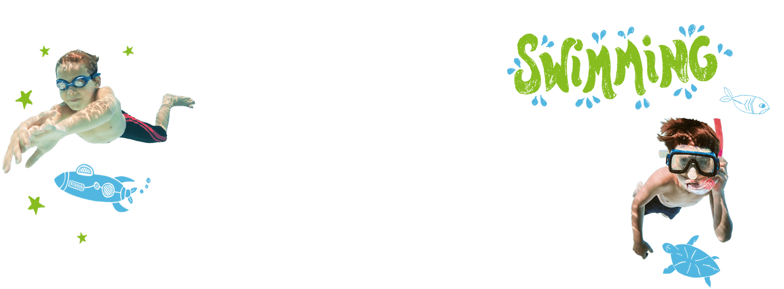 1599x590 swim drawing child transparent png clipart free download - Kids Swimming Drawing