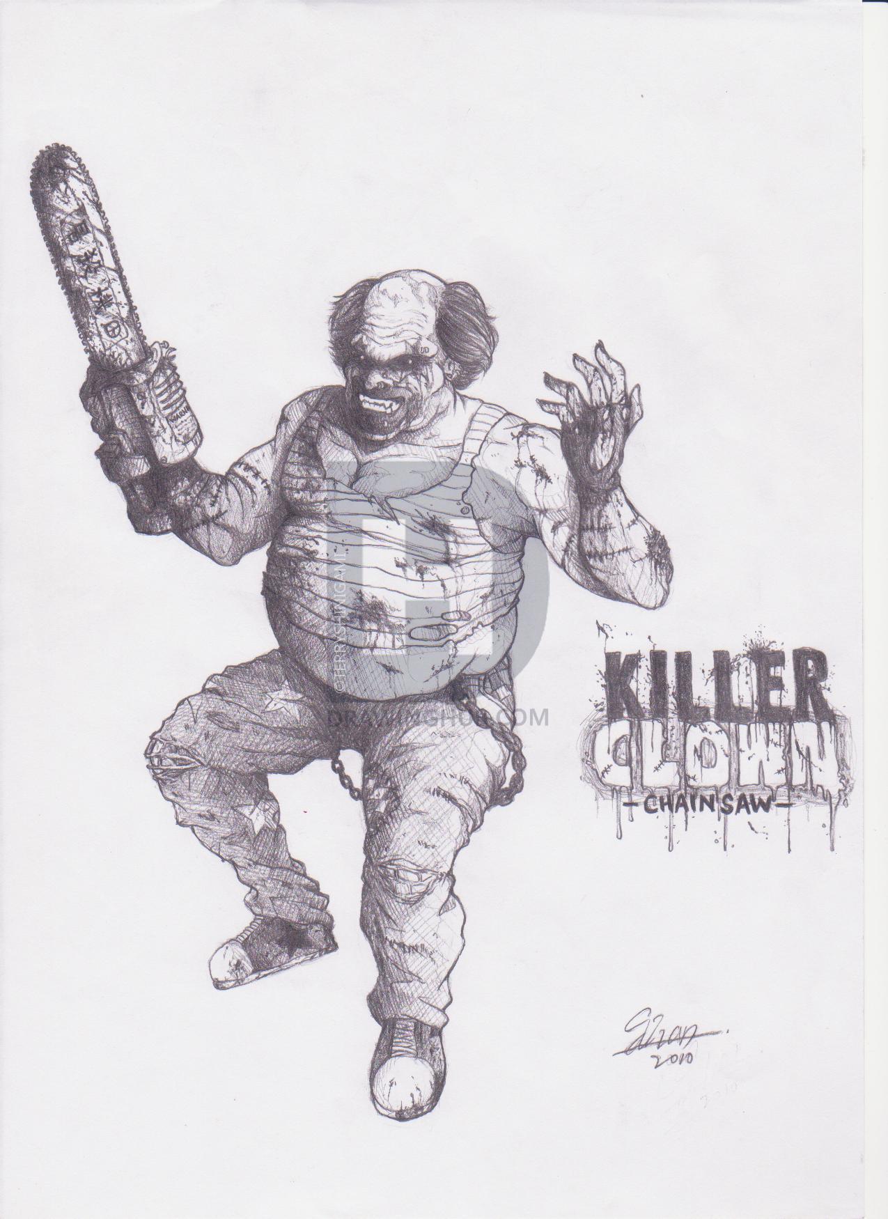 1275x1750 Killer Clown Drawing - Killer Clown Drawings