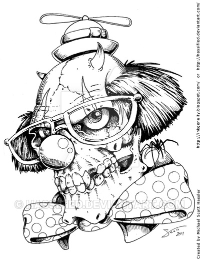 400x517 Killer Clown - Killer Clown Drawings
