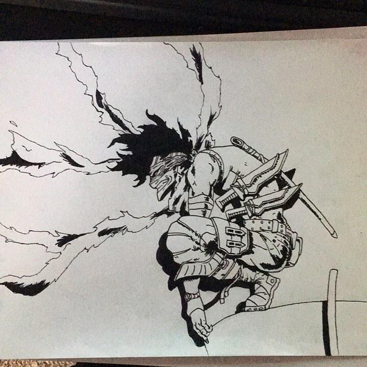 720x720 hero killer stain drawing i did a while ago bokunoheroacademia - Killer Drawing