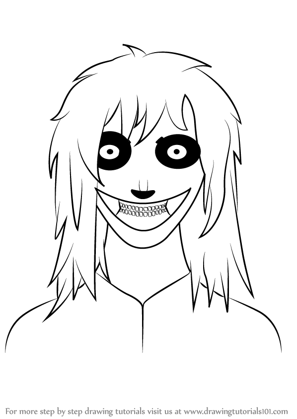 598x844 Learn How To Draw Jeff The Killer - Killer Drawing