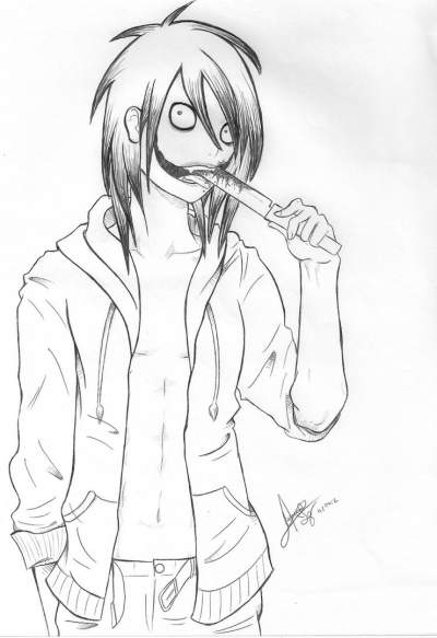400x583 Jeff The Killer Drawing Teen Ink - Killer Drawing