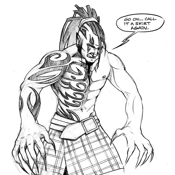 600x600 kilt drawings - Kilt Drawing