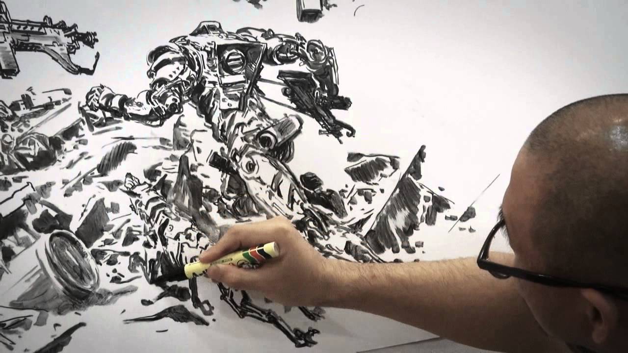 1280x720 kim jung gi drawing show in malaysia - Kim Jung Gi Drawing