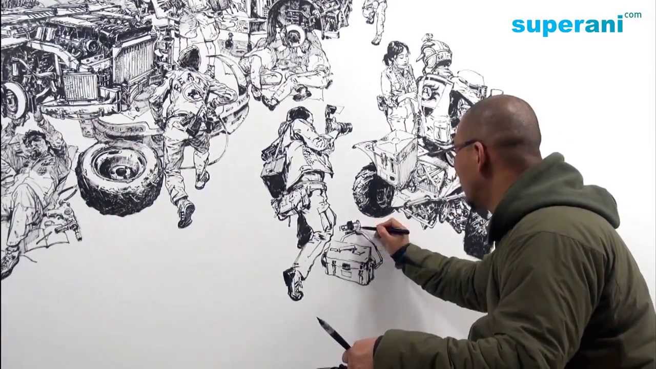 1280x720 kim jung gi drawing show - Kim Jung Gi Drawing