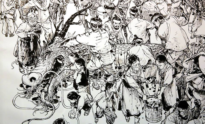 800x485 drawings from memory - Kim Jung Gi Drawing