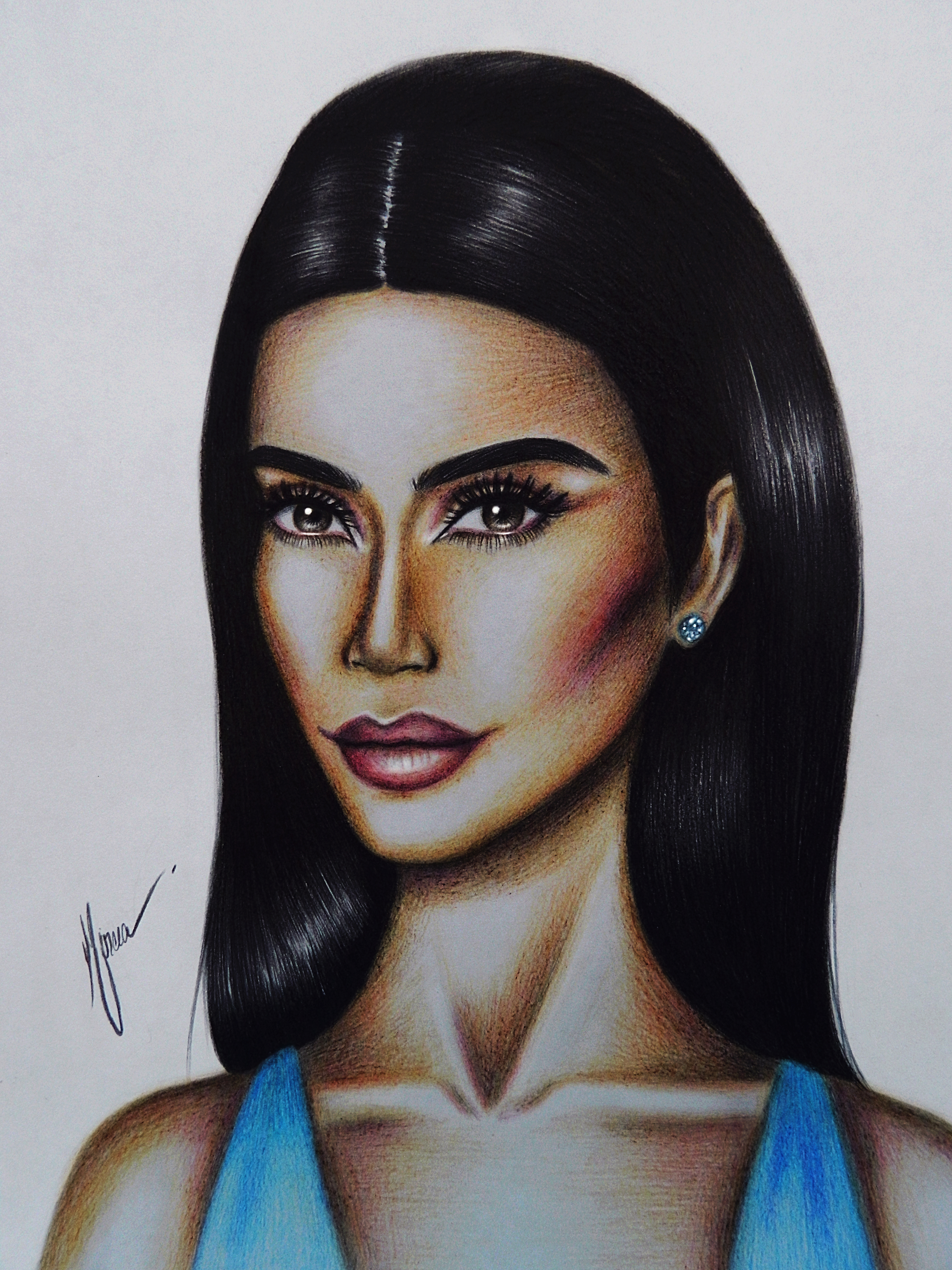 3240x4320 kim kardashian negrila mircea - Kim Kardashian Drawing