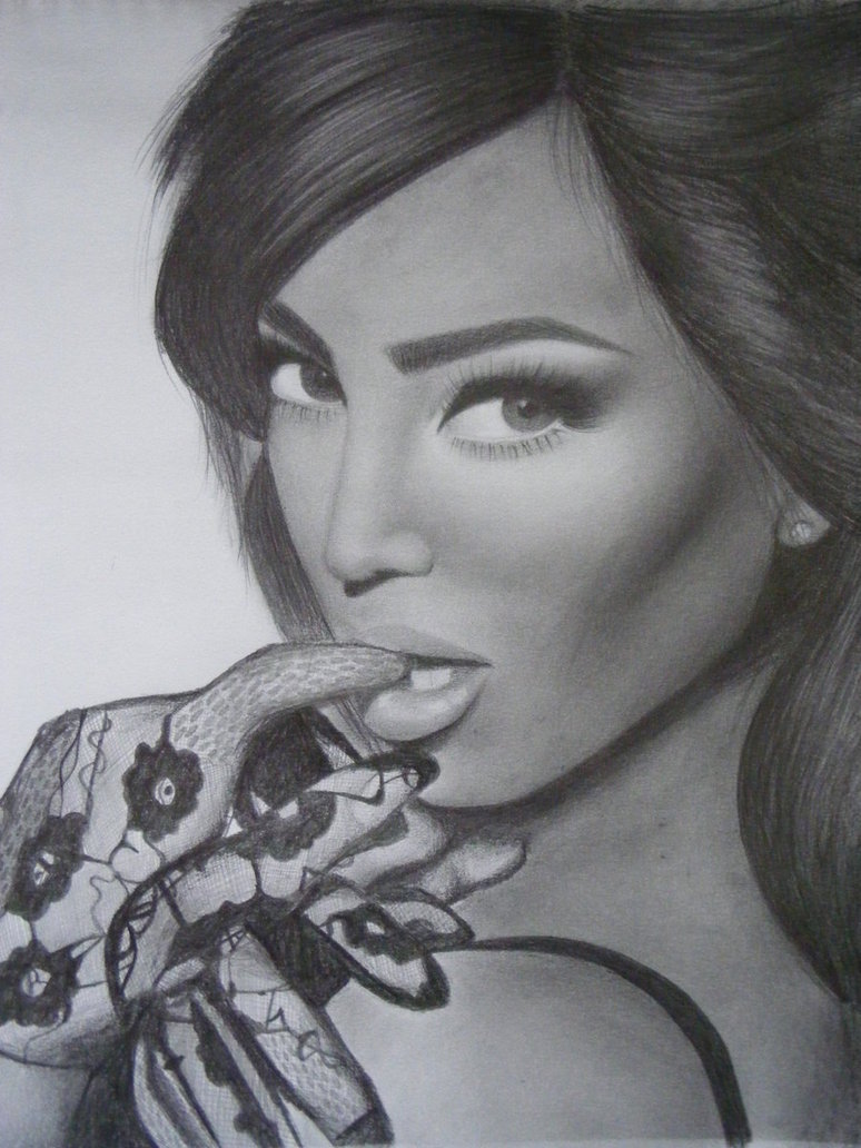774x1032 kim kardashian drawing realistic drawing skill - Kim Kardashian Drawing
