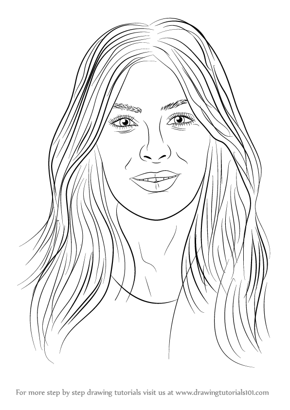596x843 learn how to draw kim kardashian - Kim Kardashian Drawing
