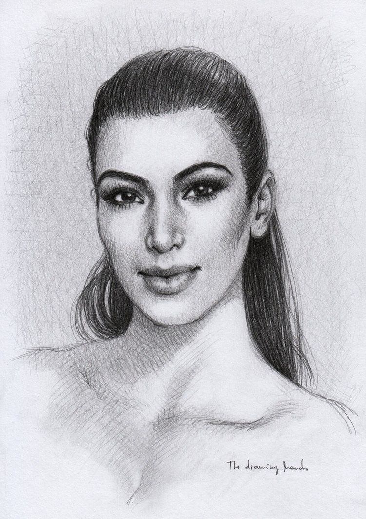 751x1064 sketch kim kardashian - Kim Kardashian Drawing