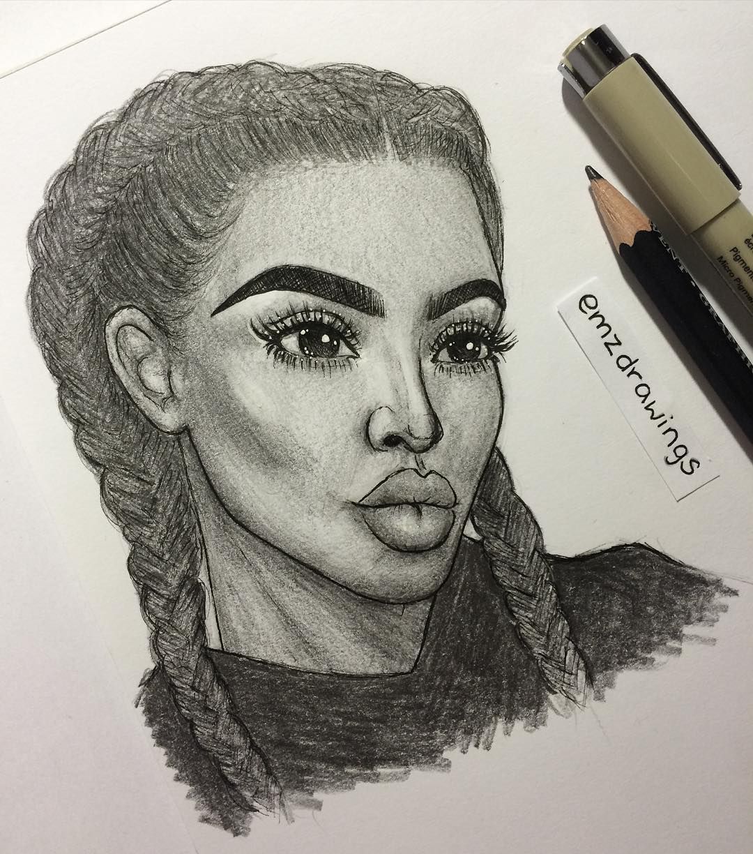 1080x1224  - Kim Kardashian Drawing