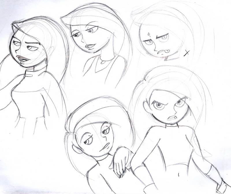 800x672 how to draw kim possible ron stoppable's really neat page - Kim Possible Drawing